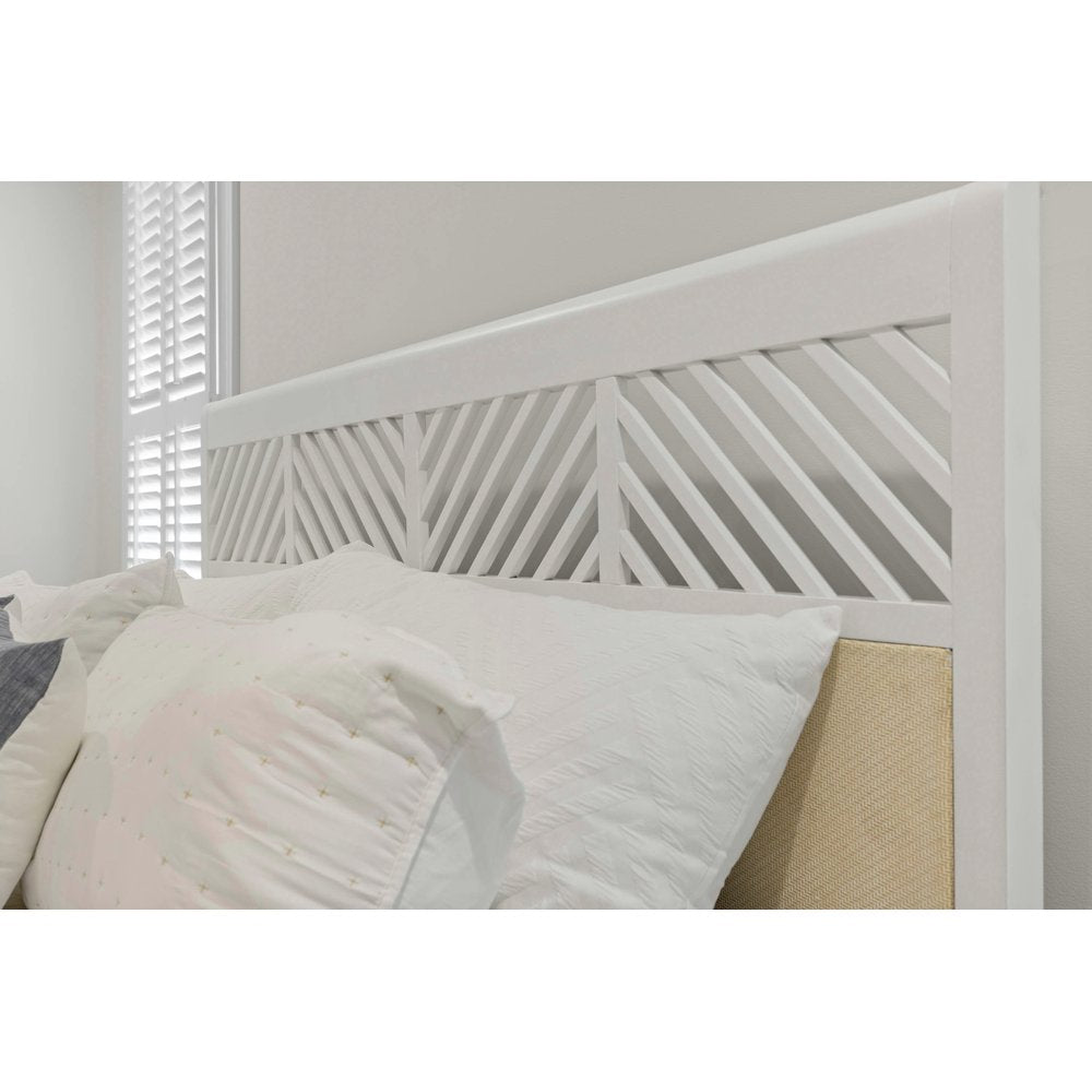 Sea Winds - Miramar - Woven Bed - Queen - Sand and Stark White Finish - B777QBED-SAND view 5