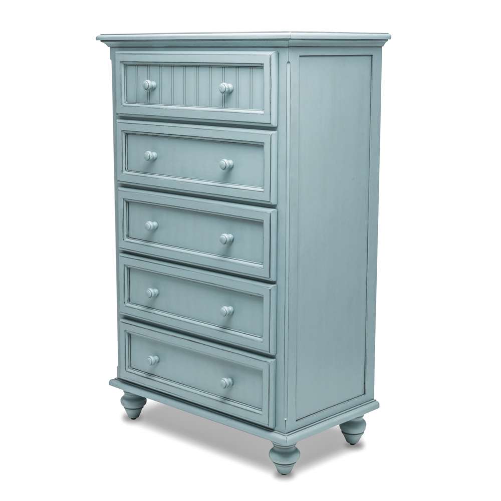 Sea Winds - Monaco 5 Drawer Chest - B81835-BLEU veiw 1