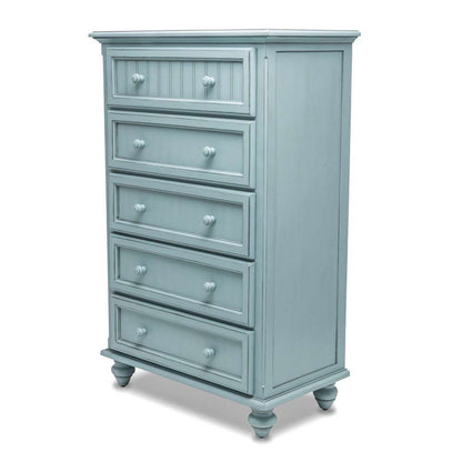 Sea Winds - Monaco 5 Drawer Chest - B81835-BLEU veiw 1