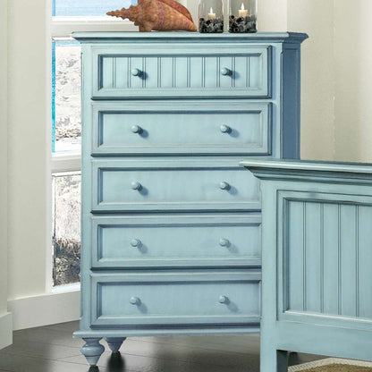 Sea Winds - Monaco 5 Drawer Chest - B81835-BLEU veiw 3