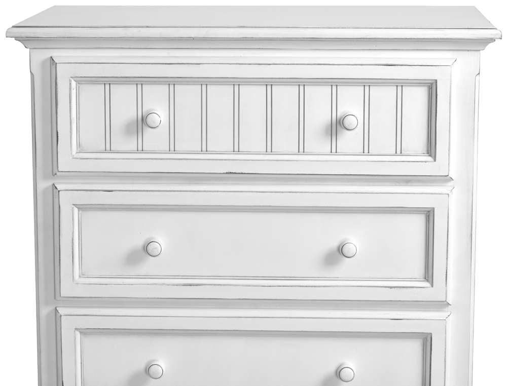 Sea Winds - Monaco 5 Drawer Chest - B81835-BLANC veiw 4