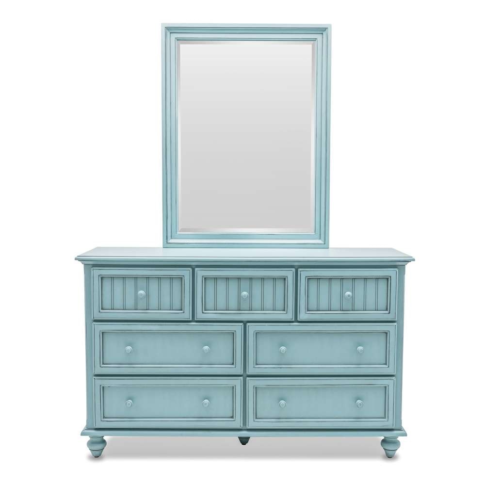 Sea Winds - Monaco 7 Drawer Dresser - B81837-BLEU veiw 3