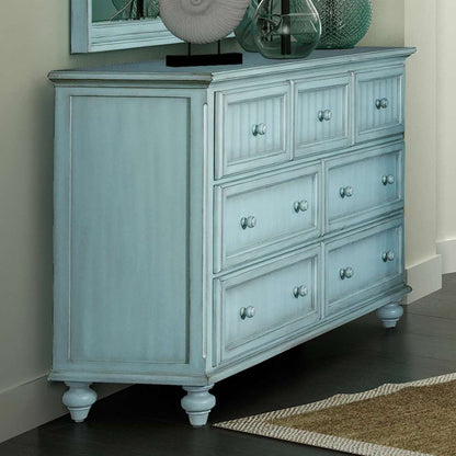 Sea Winds - Monaco 7 Drawer Dresser - B81837-BLEU veiw 5
