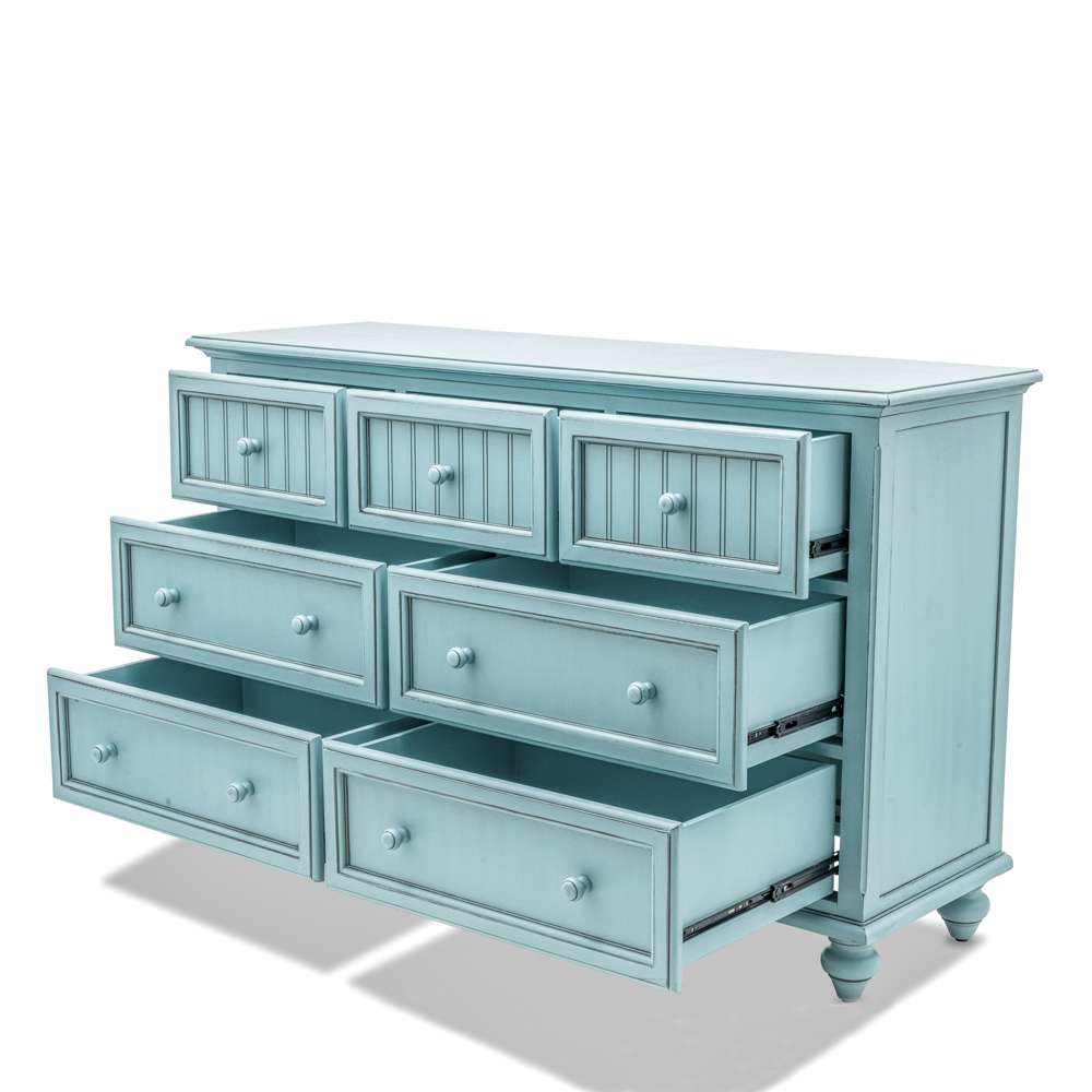 Sea Winds - Monaco 7 Drawer Dresser - B81837-BLEU veiw 6
