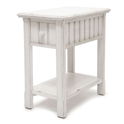 Sea Winds - Monaco Chairside Table - B81805-BLANC veiw 2
