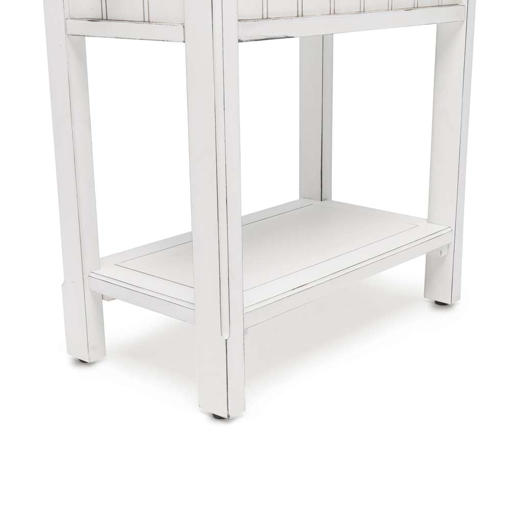 Sea Winds - Monaco Chairside Table - B81805-BLANC veiw 3