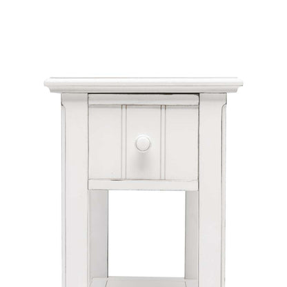 Sea Winds - Monaco Chairside Table - B81805-BLANC veiw 4