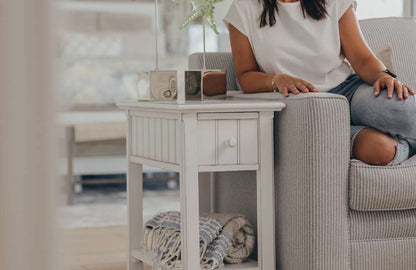 Sea Winds - Monaco Chairside Table - B81805-BLANC veiw 6