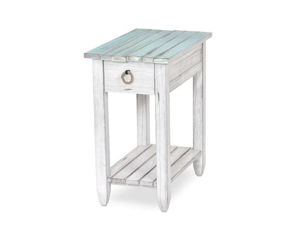 Sea Winds - Picket Fence Chairside Table - B78205-DBLEU/WH veiw 5