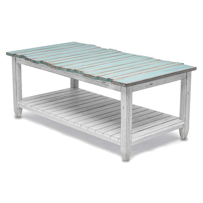 Sea Winds - Picket Fence Coffee Table - B78203-DBLEU/WH veiw 1