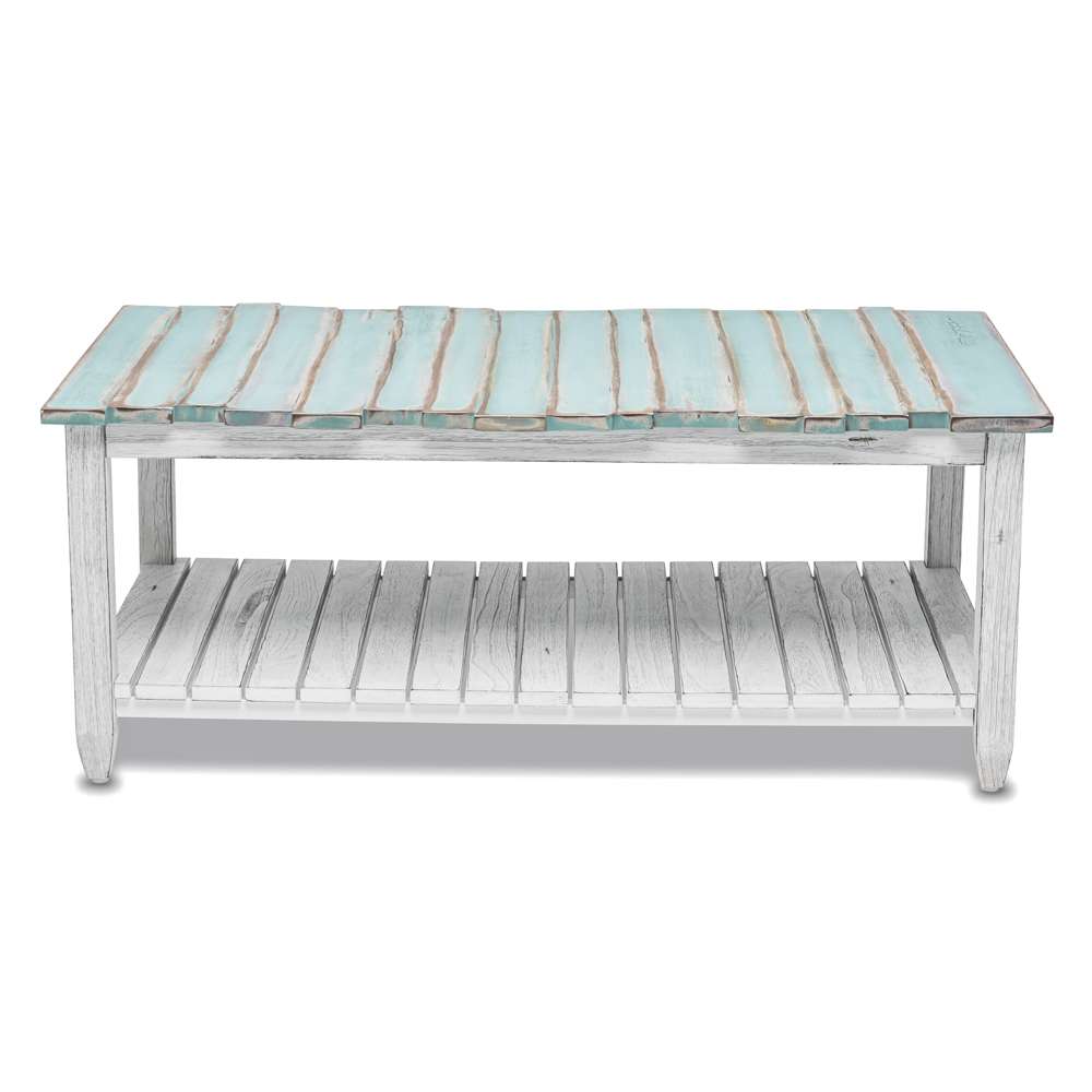 Sea Winds - Picket Fence Coffee Table - B78203-DBLEU/WH veiw 3