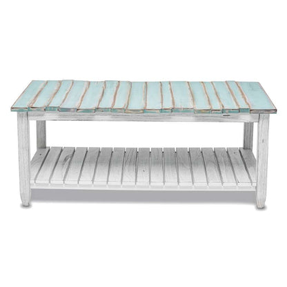 Sea Winds - Picket Fence Coffee Table - B78203-DBLEU/WH veiw 3