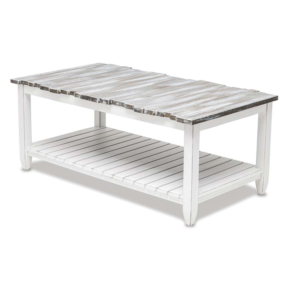 Sea Winds - Picket Fence Coffee Table - B78203-GREY/BLANC veiw 1