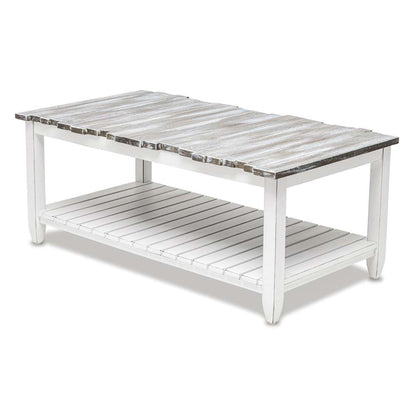 Sea Winds - Picket Fence Coffee Table - B78203-GREY/BLANC veiw 1