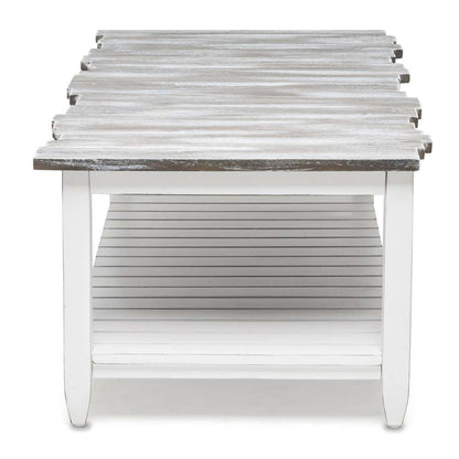 Sea Winds - Picket Fence Coffee Table - B78203-GREY/BLANC veiw 4