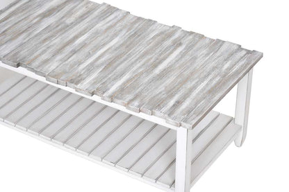 Sea Winds - Picket Fence Coffee Table - B78203-GREY/BLANC veiw 7