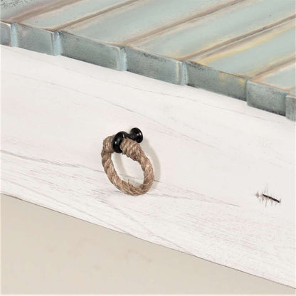 Sea Winds - Picket Fence Console Table - B78204-DBLEU/WH veiw 6