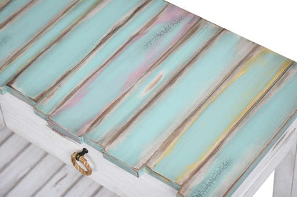 Sea Winds - Picket Fence Console Table - B78204-DBLEU/WH veiw 7