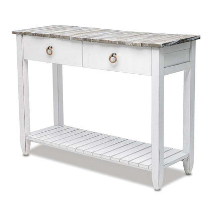 Sea Winds - Picket Fence Console Table - B78204-GREY/BLANC veiw 1