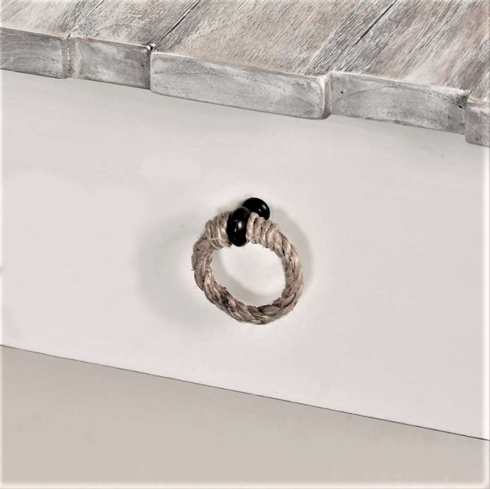 Sea Winds - Picket Fence Console Table - B78204-GREY/BLANC veiw 4