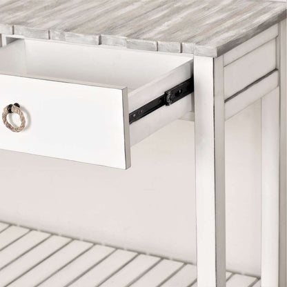 Sea Winds - Picket Fence Console Table - B78204-GREY/BLANC veiw 5