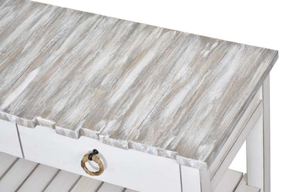 Sea Winds - Picket Fence Console Table - B78204-GREY/BLANC veiw 7