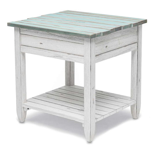 Sea Winds - Picket Fence End Table - B78202-DBLEU/WH veiw 2