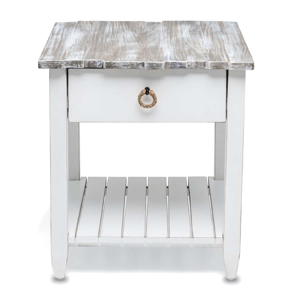 Sea Winds - Picket Fence End Table - B78202-GREY/BLANC veiw 3
