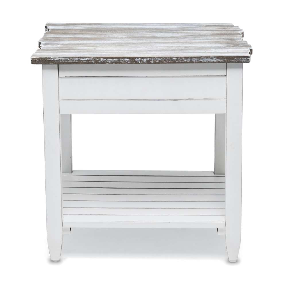 Sea Winds - Picket Fence End Table - B78202-GREY/BLANC veiw 5
