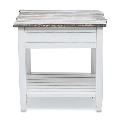 Sea Winds - Picket Fence End Table - B78202-GREY/BLANC veiw 5