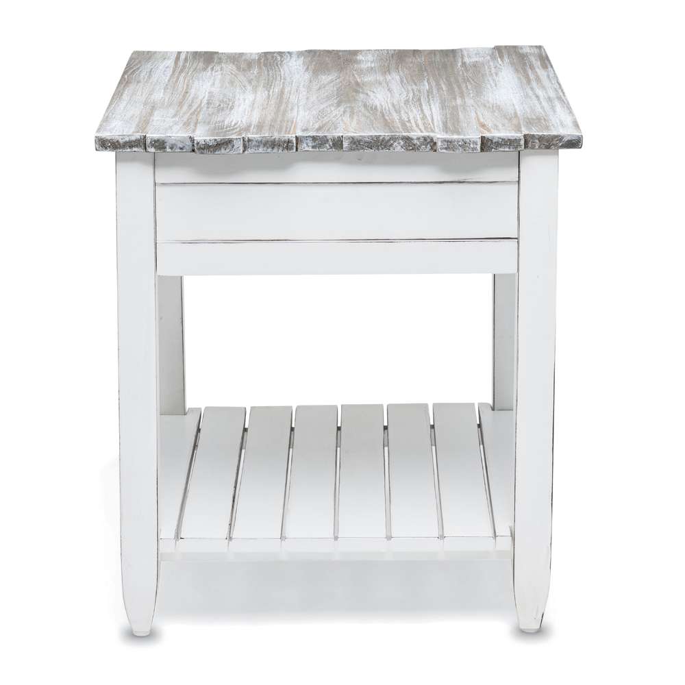 Sea Winds - Picket Fence End Table - B78202-GREY/BLANC veiw 6