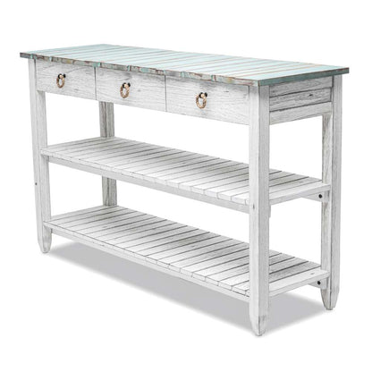 Sea Winds - Picket Fence Entertainment Center - B78219-DBLEU/WH veiw 1