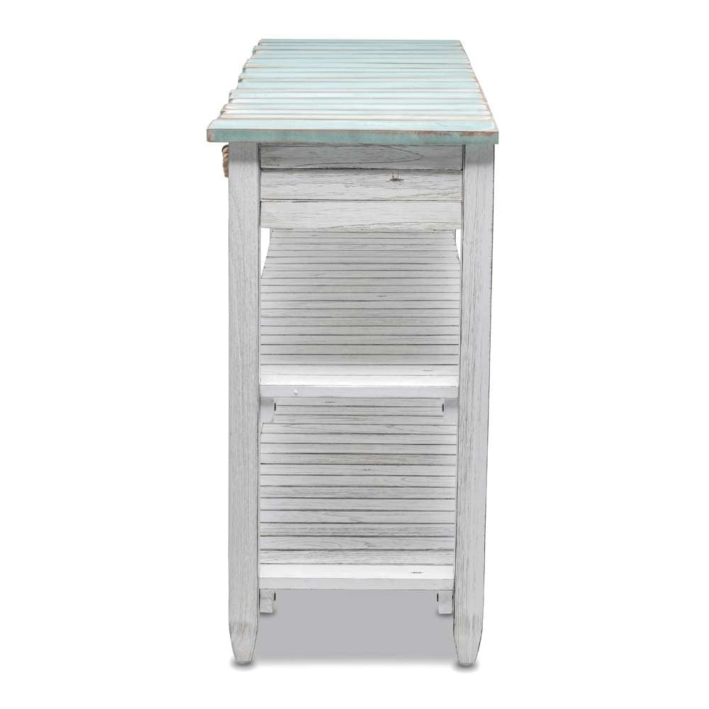 Sea Winds - Picket Fence Entertainment Center - B78219-DBLEU/WH veiw 5