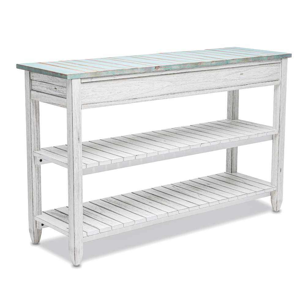 Sea Winds - Picket Fence Entertainment Center - B78219-DBLEU/WH veiw 6