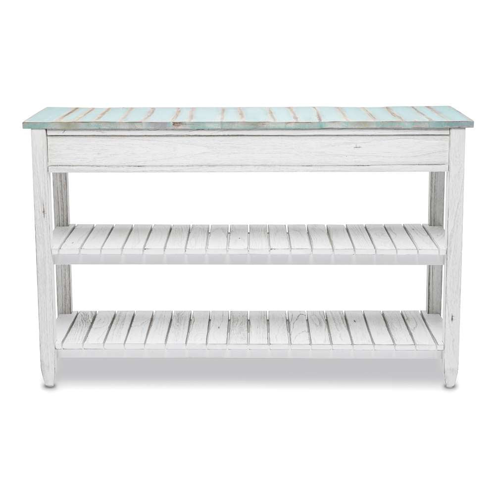 Sea Winds - Picket Fence Entertainment Center - B78219-DBLEU/WH veiw 7