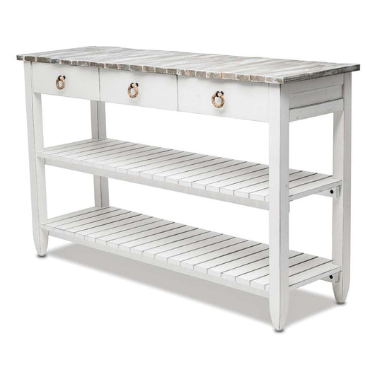Sea Winds - Picket Fence Entertainment Center - B78219-GREY/BLANC veiw 1