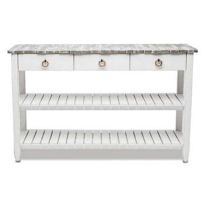 Sea Winds - Picket Fence Entertainment Center - B78219-GREY/BLANC veiw 3