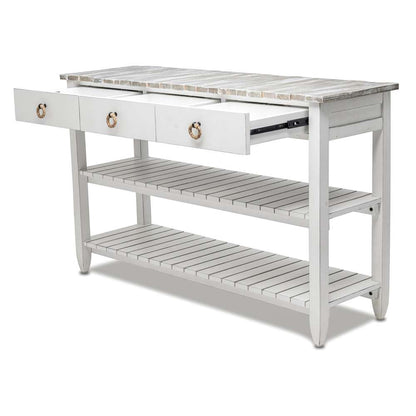 Sea Winds - Picket Fence Entertainment Center - B78219-GREY/BLANC veiw 4