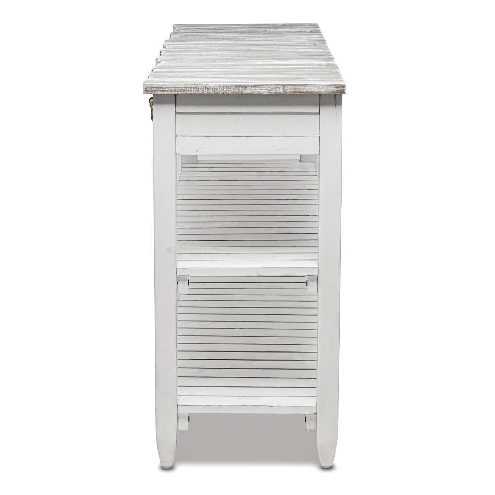Sea Winds - Picket Fence Entertainment Center - B78219-GREY/BLANC veiw 5