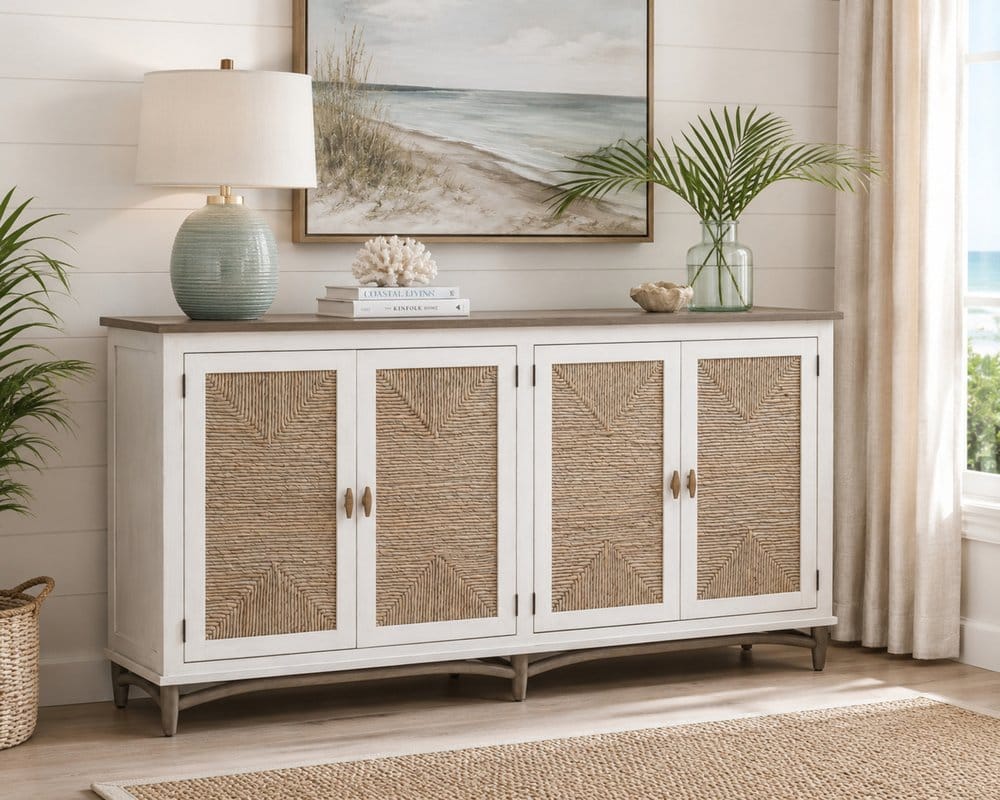 Sea Winds - Port Royale 4-Door Credenza - B60115-SDW view 7