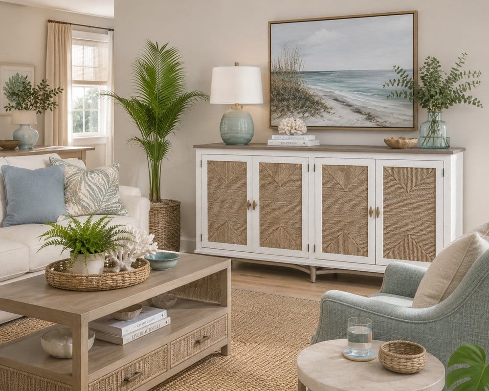 Sea Winds - Port Royale 4-Door Credenza - B60115-SDW view 8