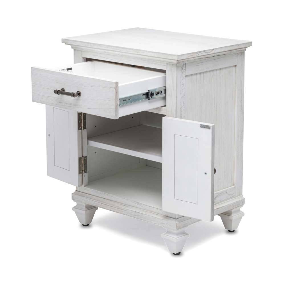 Sea Winds - Surfside 1-Drawer / 2-Door Nightstand - B27732-WW veiw 3