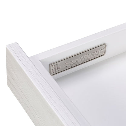 Sea Winds - Surfside - 3-Drawer Console with Power Strip, USB-A and USB-C Port - Weathered White Finish - B27704-WW view 3