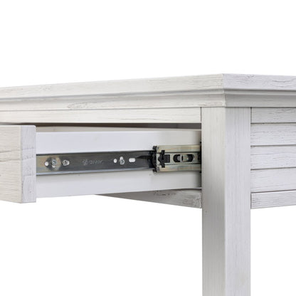 Sea Winds - Surfside - 3-Drawer Console with Power Strip, USB-A and USB-C Port - Weathered White Finish - B27704-WW view 6