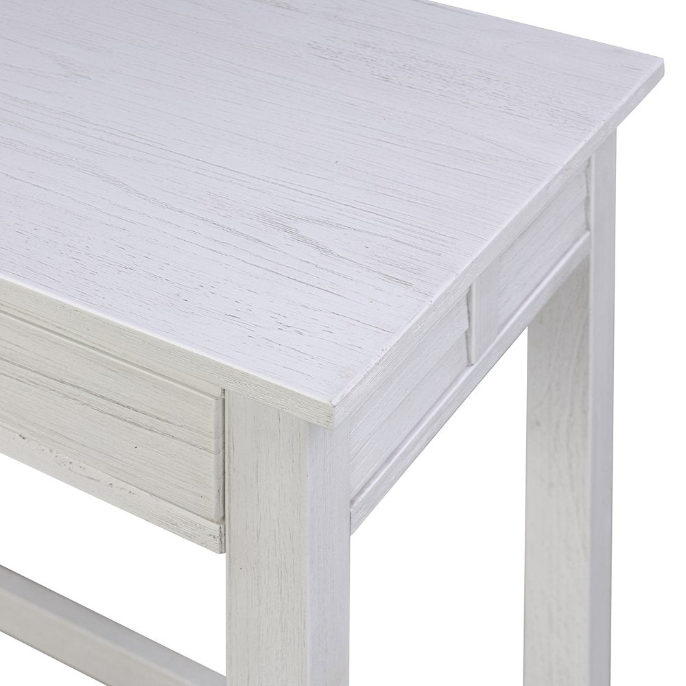 Sea Winds - Surfside - 3-Drawer Console with Power Strip, USB-A and USB-C Port - Weathered White Finish - B27704-WW view 9