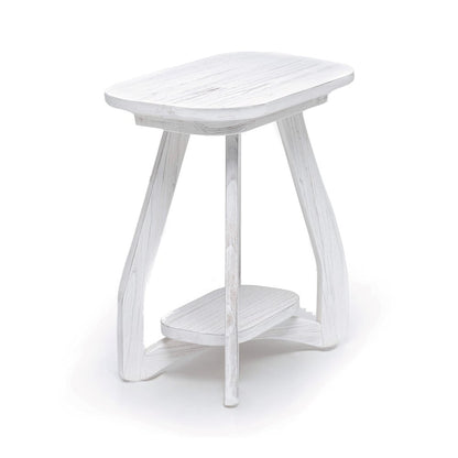 Sea Winds - Surfside - Chairside Table - Weathered White Finish - B27705-WW view 1