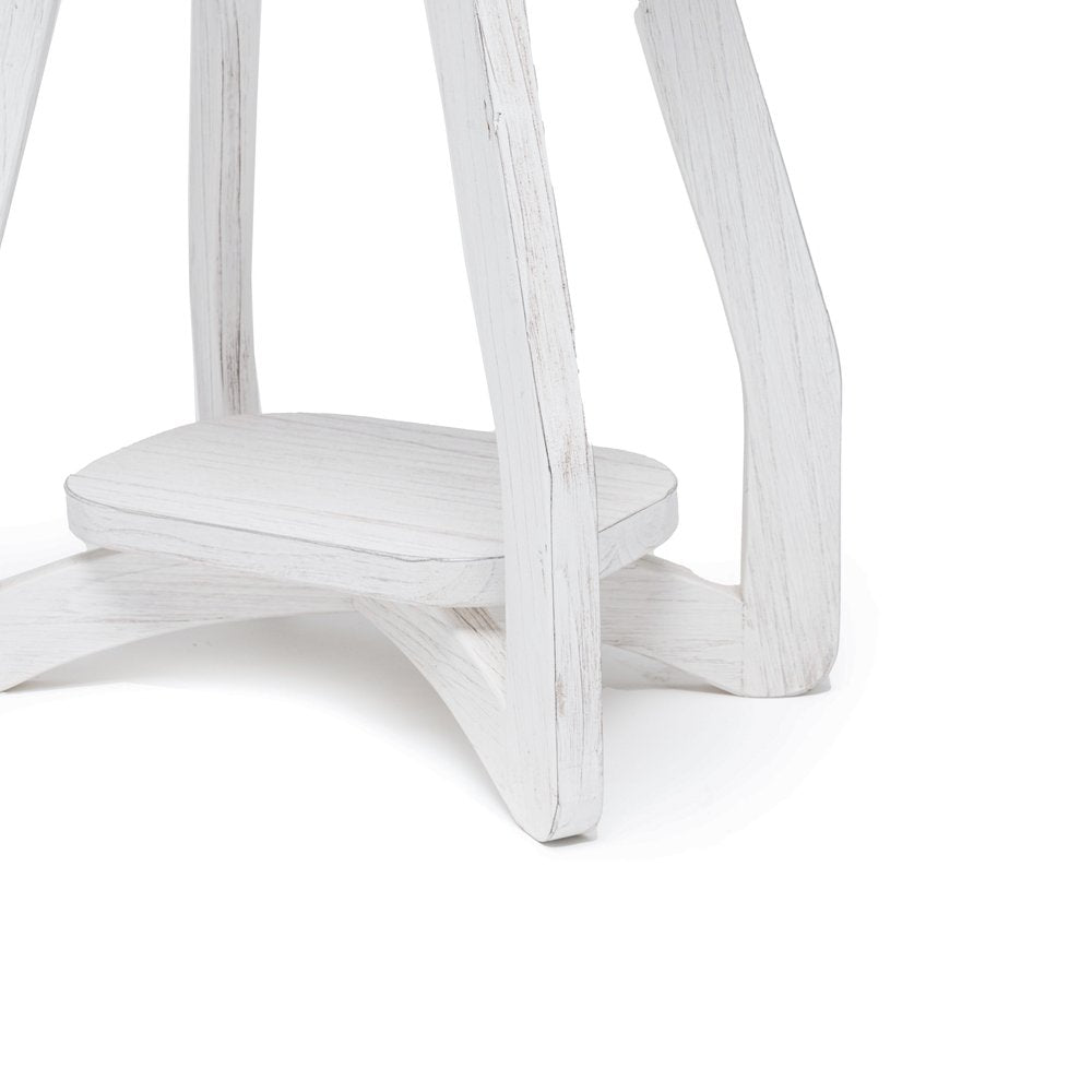 Sea Winds - Surfside - Chairside Table - Weathered White Finish - B27705-WW view 2