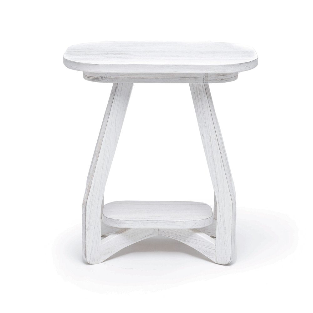 Sea Winds - Surfside - Chairside Table - Weathered White Finish - B27705-WW view 3
