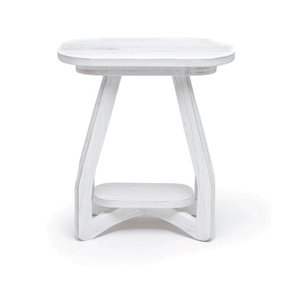 Sea Winds - Surfside - Chairside Table - Weathered White Finish - B27705-WW view 3
