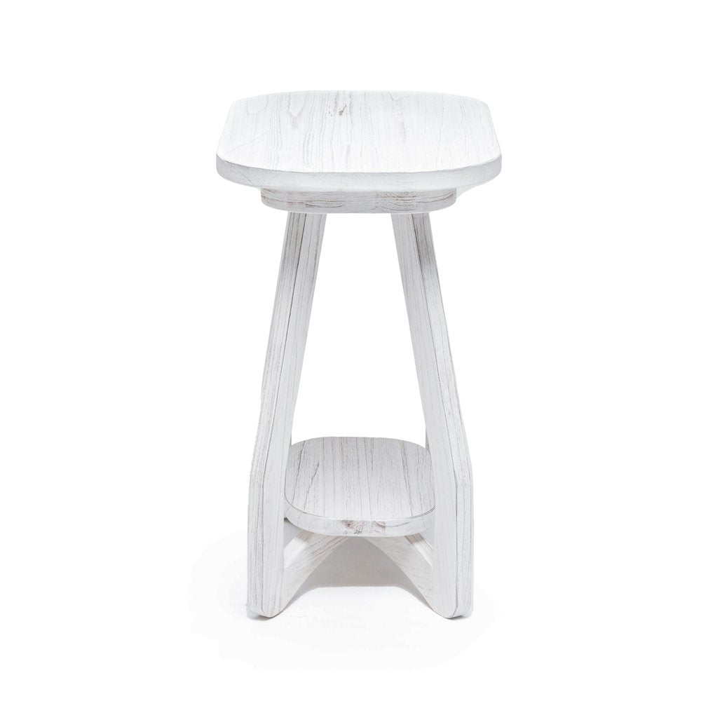 Sea Winds - Surfside - Chairside Table - Weathered White Finish - B27705-WW view 4